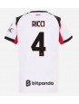 Billige AC Milan Samuele Ricci #4 Bortedrakt Dame 2025-26 Kortermet Billige AC Milan Samuele Ricci #4 Bortedrakt Dame 2025-26 Kortermet